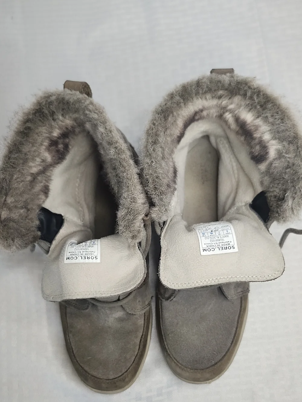 Sorel Boots Leather Faux Fur Ankle